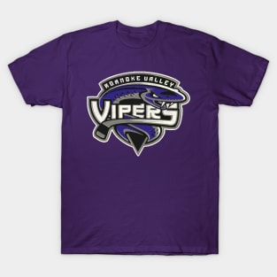 Defunct Roanoke Valley Vipers Hockey Team T-Shirt